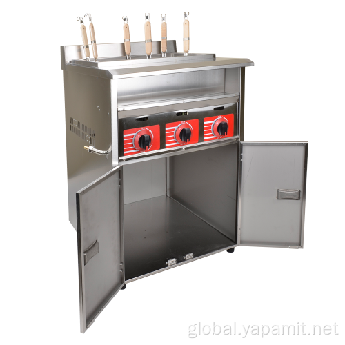 Steel Gas Pasta Boiler Cabinet Type Six Basket Gas Pasta Cooker Manufactory